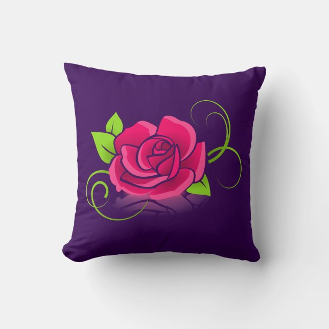 Coussin Illustration rose (Recto)