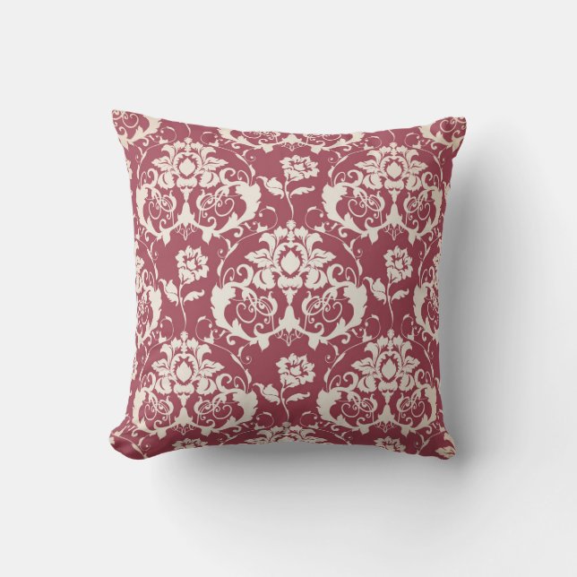 Coussin Illustration. Texture de luxe. Baroque, couture Da (Recto)
