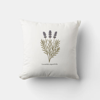 Coussin Illustration vintage de la fleur de lavande