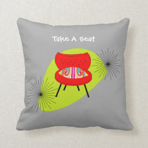Coussin Illustrations des chaises de style moderne rétro 