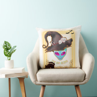 Coussin : "I'M AN ALIEN" Halloween Throw Pillow