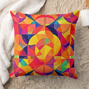 Coussin Image Abstraite de symétrie dynamique