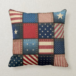 Coussin Image Americana Patchwork
