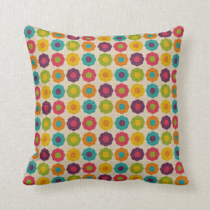 Coussin Image Burlap Peint Floral