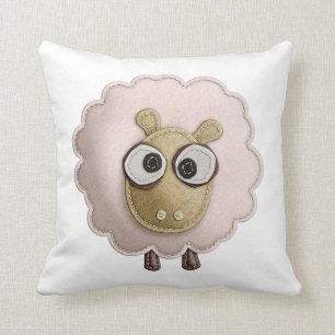 Coussin Image imprimée sentie par Faux rose mignon de