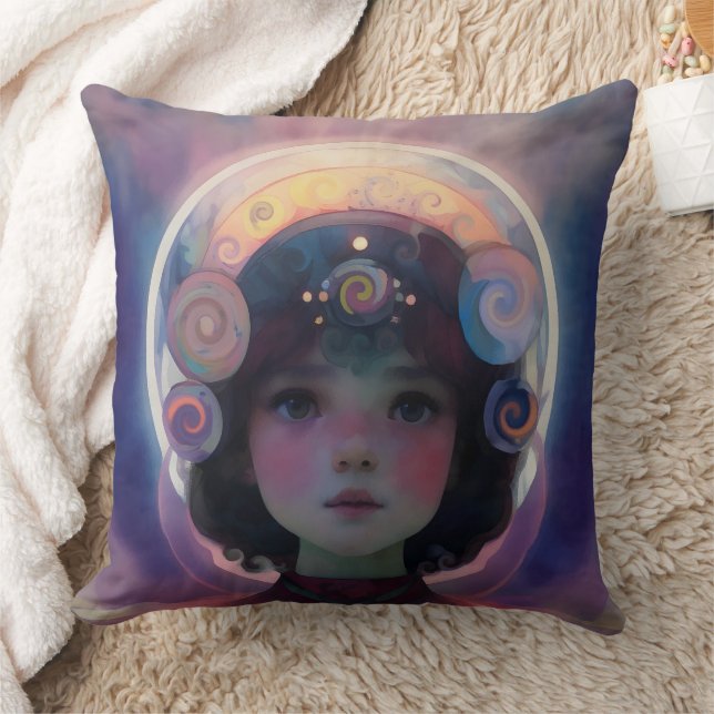 Coussin Imaginaire éthérée Céleste gardien du rêve d'enfan (Couverture)