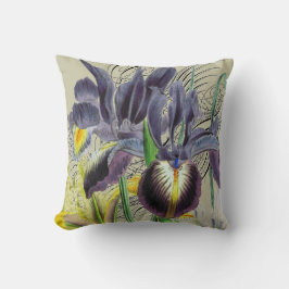 Coussin Imaginaire floral Iris 2.0 neutre