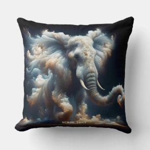 Coussin Imaginaire Mignons Nuages Eléphant Fumée