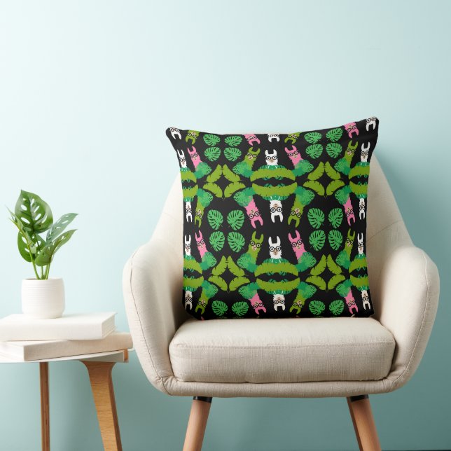 Coussin Impression à thème Llama (Chaise)