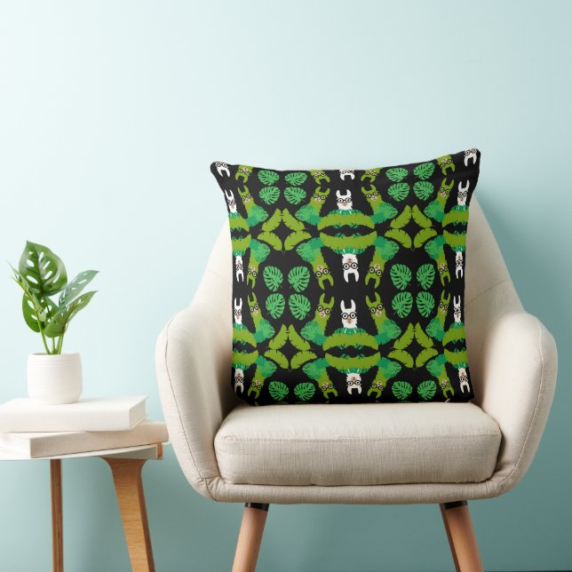 Coussin Impression à thème Llama (Chaise)