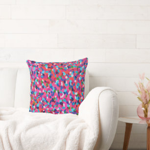 Coussin Impression Abstraite de rêve rose