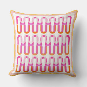 Coussin Impression Art déco aux couleurs vives de l'été