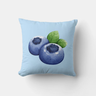 Coussin Impression Blueberry