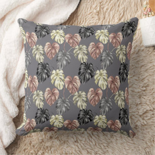 Coussin Impression d'animal tropical et série de verdure D
