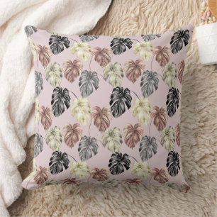 Coussin Impression d'animaux tropicaux et série de verdure