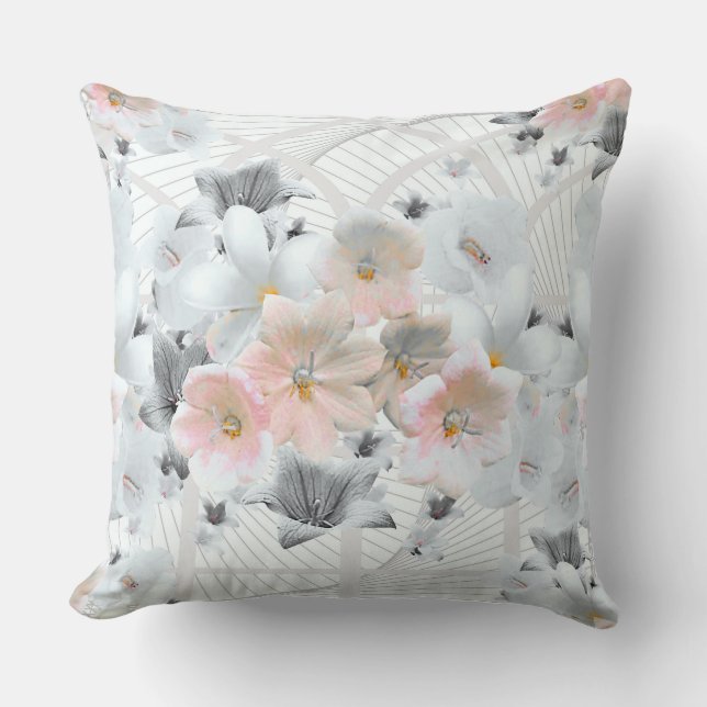 Coussin Impression d'art floral (Recto)