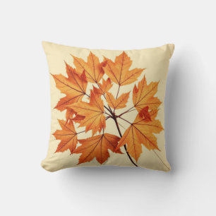 Coussin Impression de feuille d'érable d'automne : Feuilla