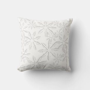 Coussin Impression de flacon blanc