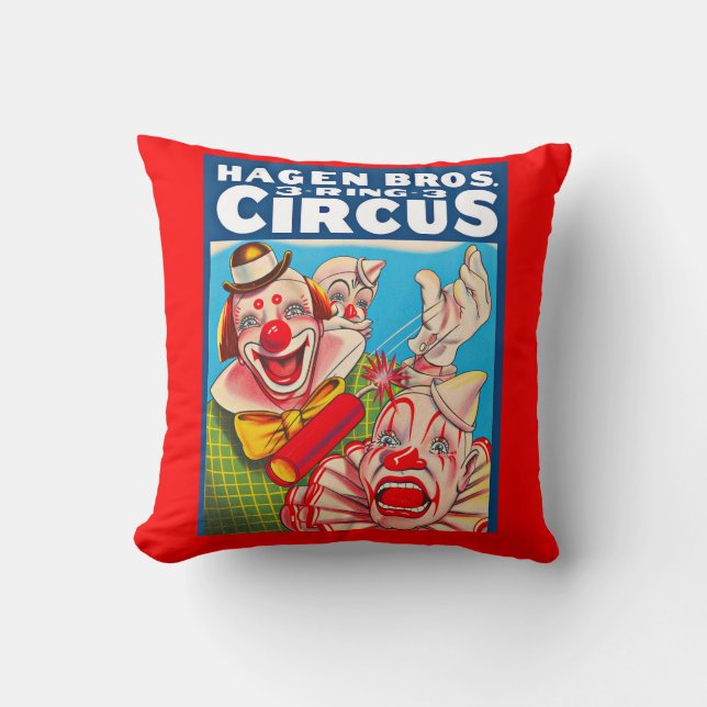 Coussin Impression de l'affiche Hagen Brothers Circus dans (Recto)
