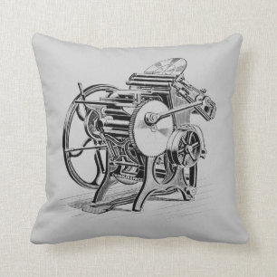 Coussin Impression de Letterpress presse Chandler & Price