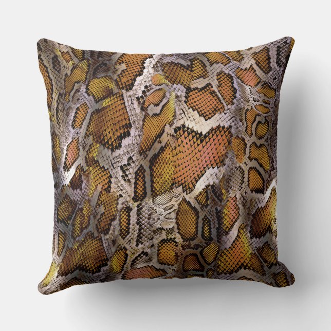 Coussin Impression de serpent (Verso)