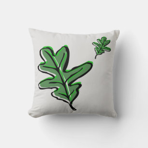 Coussin Impression feuille rétro