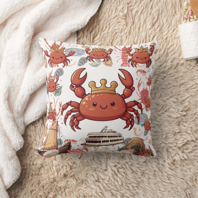 Coussin Impression itinérante de crabes (Couverture)
