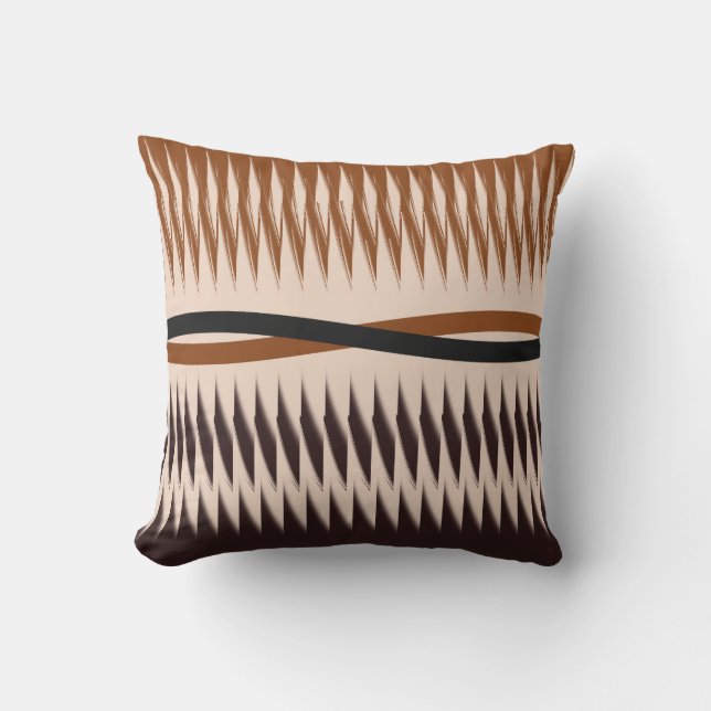 Coussin Impression moderne en noir et blanc (Recto)