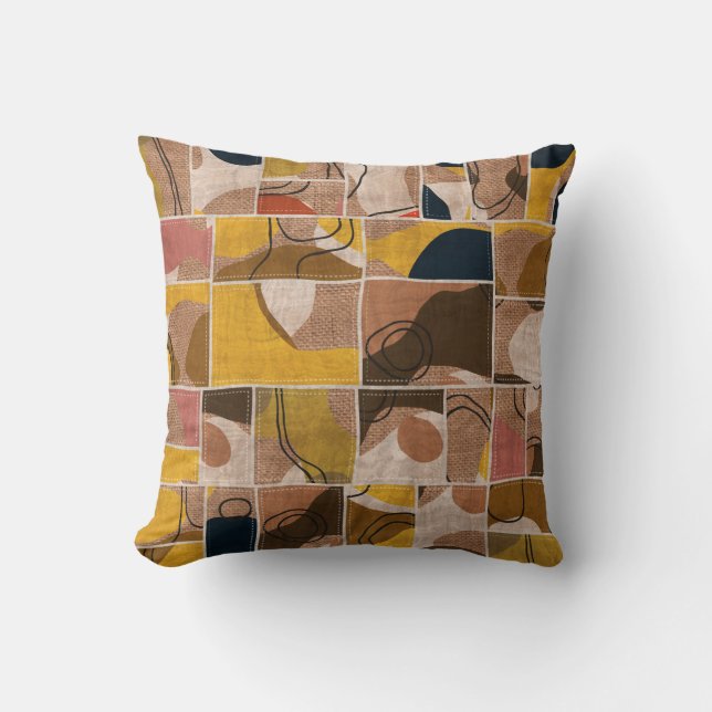 Coussin Impression motif de la surface composée de collage (Recto)