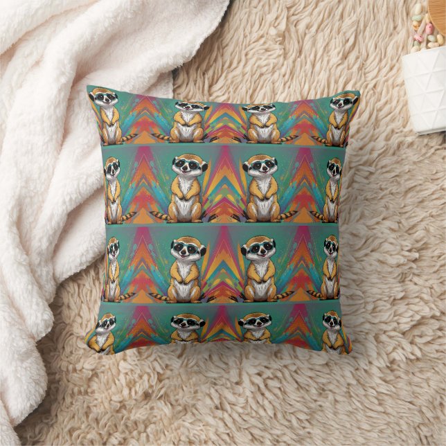 Coussin Impression rétro Meerkat (Couverture)