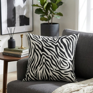 Coussin Impression Zebra