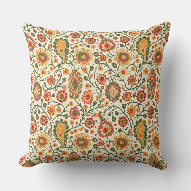 Coussin Imprimé Indian Paisley (Recto)