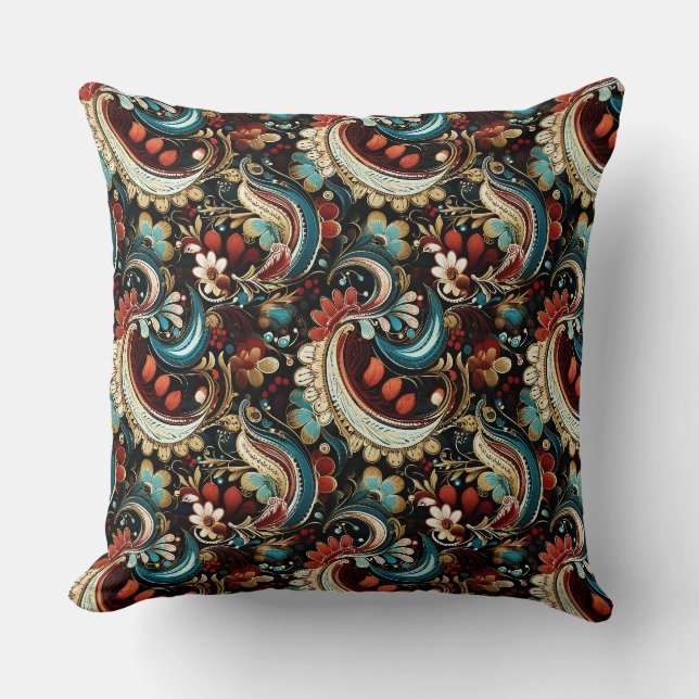 Coussin Imprimé Paisley (Recto)