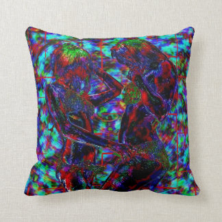 Coussin imprimé par coutume d'art de Psycedelic