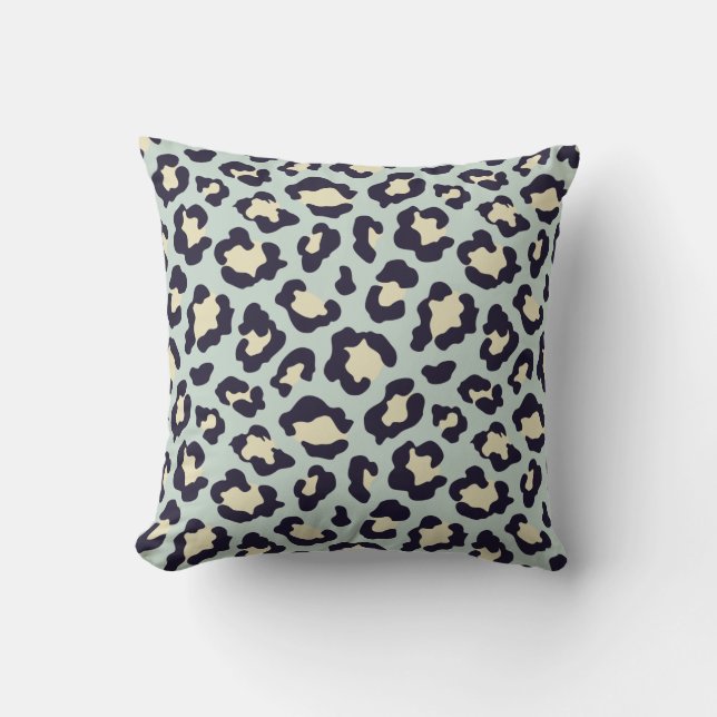 Coussin Imprimé vert menthe (Recto)