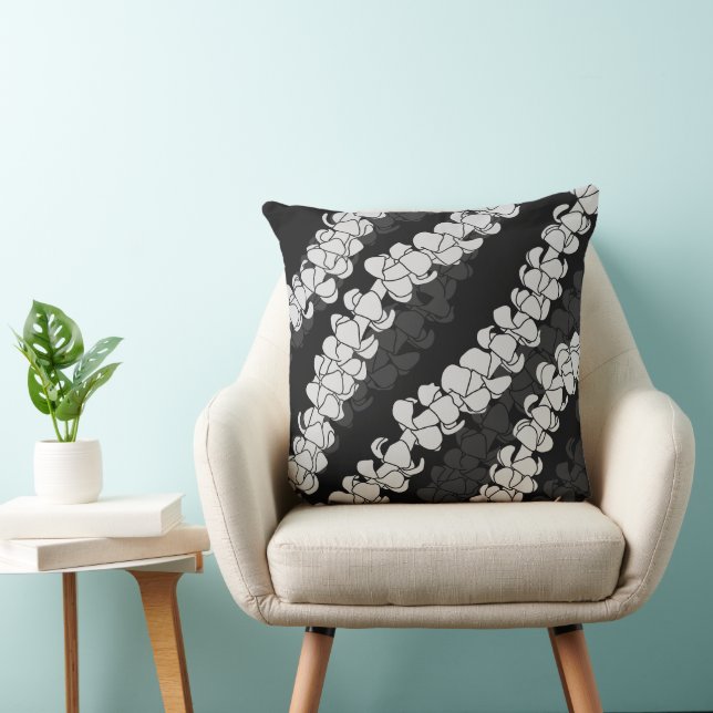 Coussin Imprimerie hawaïenne Puakenikeni lei (Chaise)
