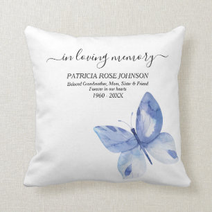 Coussin In Love Memory Butterfly Photo Tribute