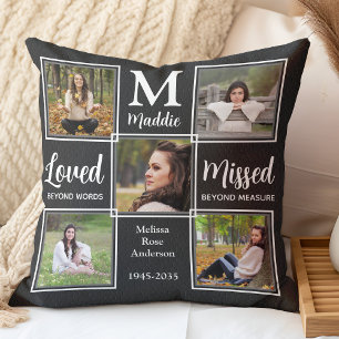 Coussin In Love Memory Unique Photo Collage Memorial