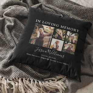 Coussin In Loving Memory   9 Photo   Memorial Throw Pillow