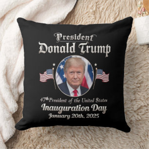 Coussin Inauguration de Trump 2025 47e président des États