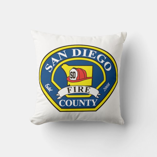 Coussin Incendie du comté de San Diego (Recto)