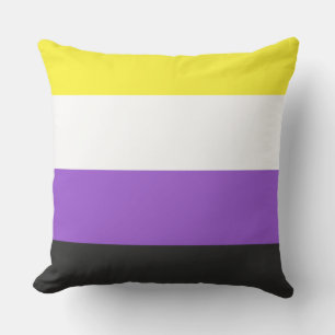 Coussin Indicateur de fierté non binaire