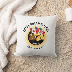 Coussin Indicateurs 2024 TOTAL SOLAR ECLIPSE Famille