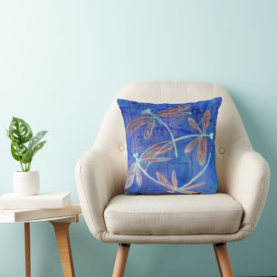 Coussin Indigo Haze Dragonfly Flit