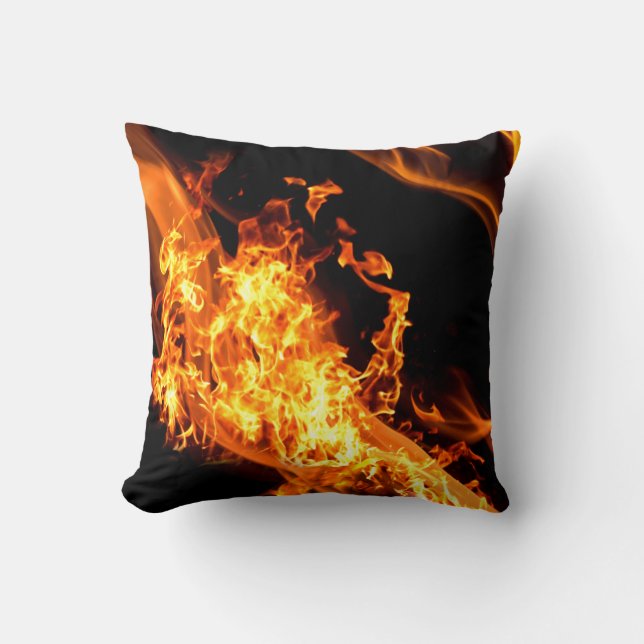 Coussin Inferno brûle des flammes de flammes (Recto)