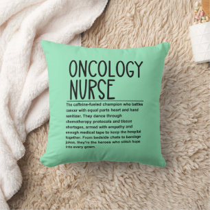Coussin infirmière en oncologie