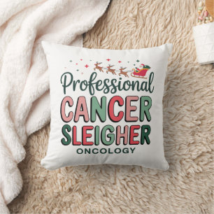 Coussin Infirmière en oncologie Noël Cancer Chimiothérapie