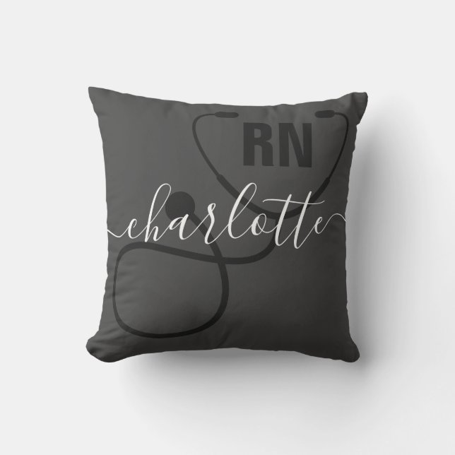 Coussin Infirmière inscrite à la RN personnalisée (Recto)