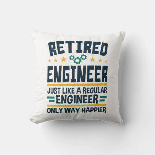Coussin Ingénieur à la retraite Génie à la retraite