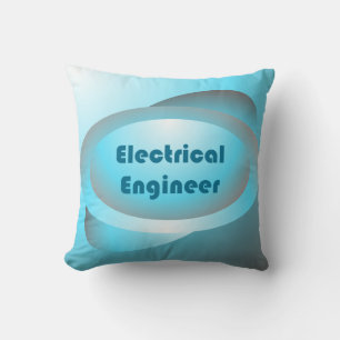 Coussin Ingénieur électrique bleu